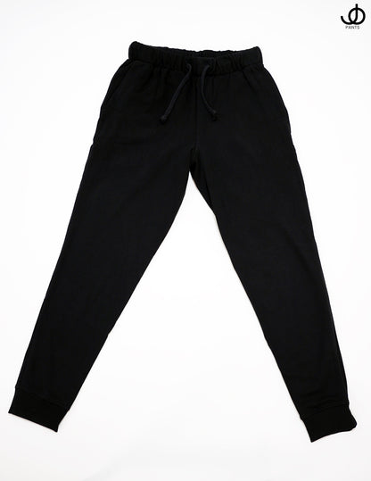 JOpants JackinJoggers Black Cotton Fleece