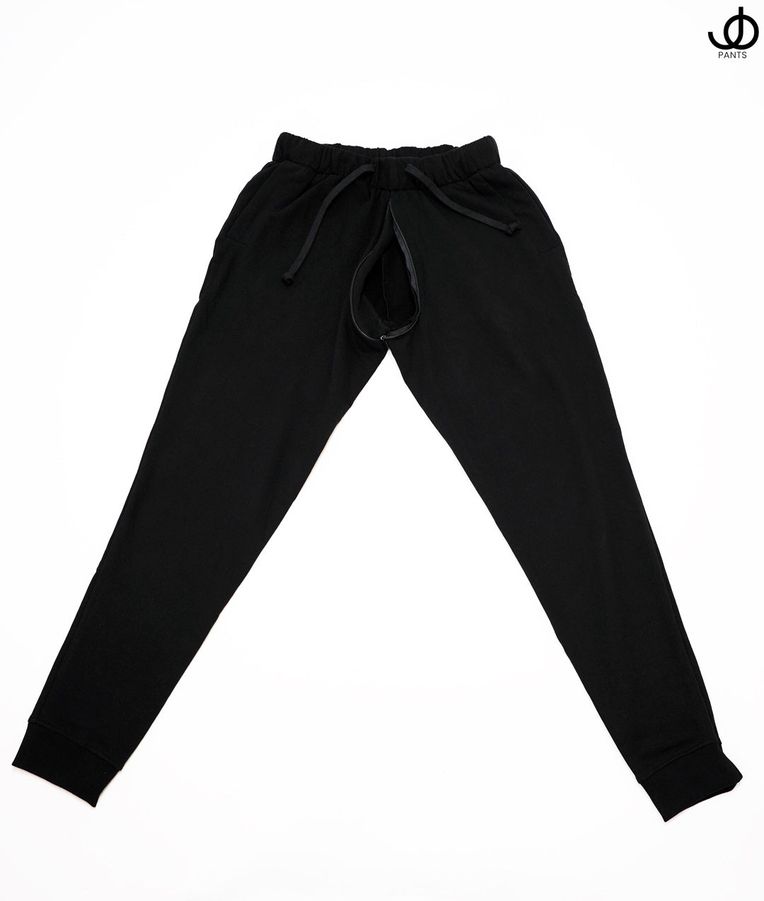 JOpants JackinJoggers Black Cotton Fleece