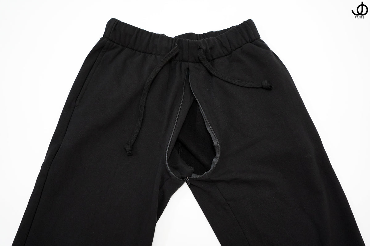JOpants JerkinJams Black Cotton Fleece