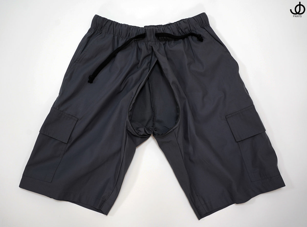 StrokinShorts Cargo Shorts Ash Gray Cotton