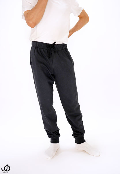 JOpants JackinJoggers Charcoal Gray Cotton Fleece
