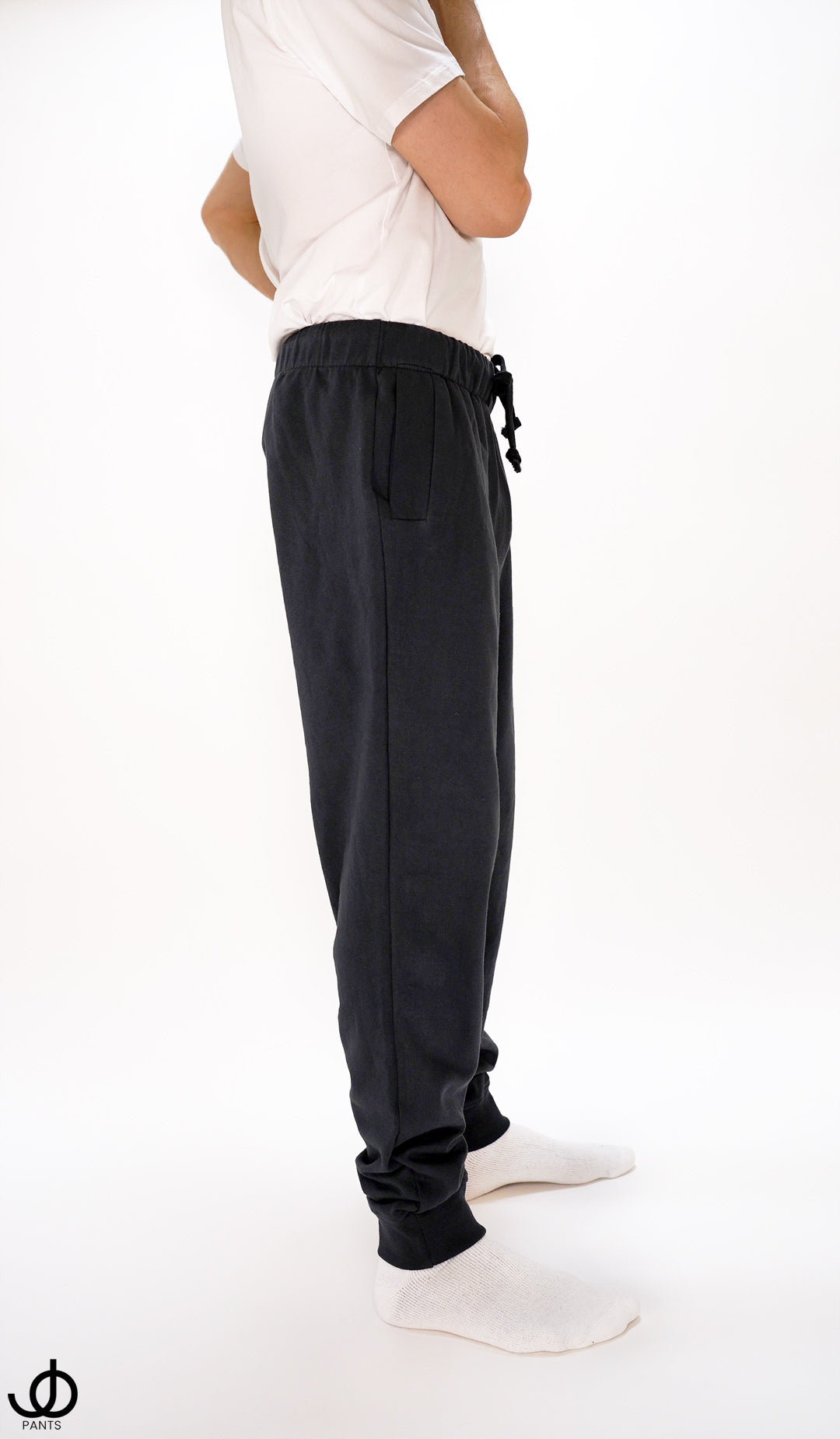 JOpants JackinJoggers Charcoal Gray Cotton Fleece