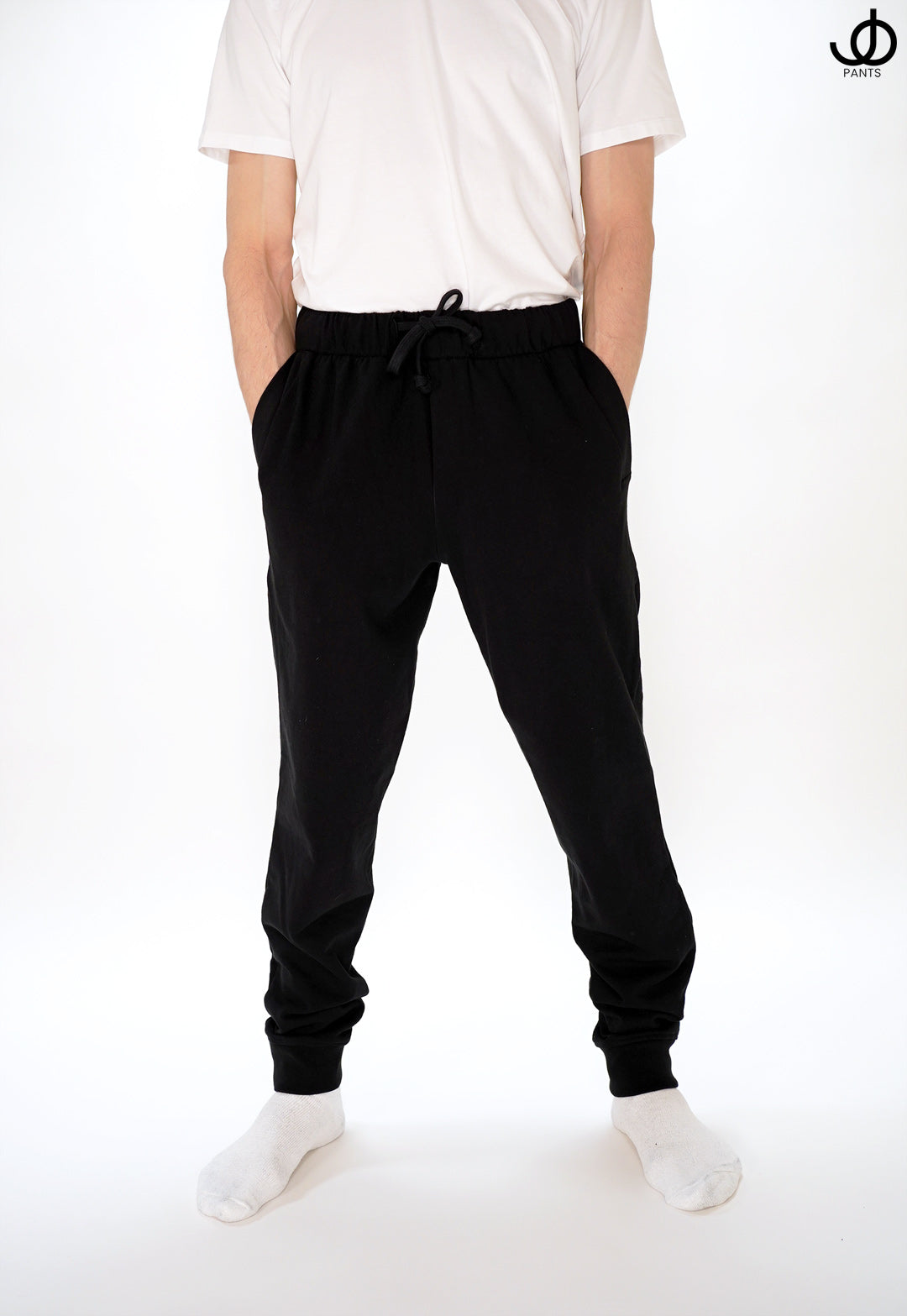 JOpants JackinJoggers Black Cotton Fleece
