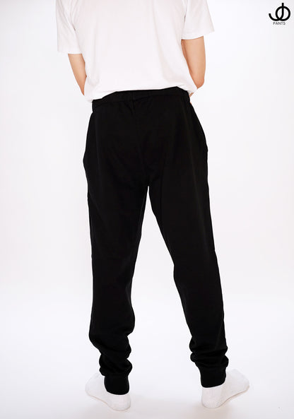 JOpants JackinJoggers Black Cotton Fleece