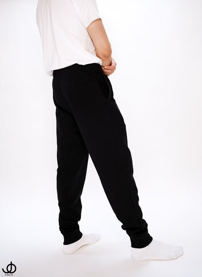 JOpants JackinJoggers Black Cotton Fleece