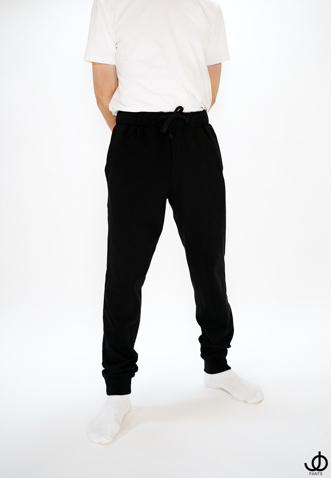 JOpants JackinJoggers Black Cotton Fleece