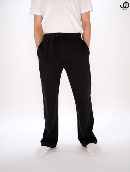 JOpants JerkinJams Black Cotton Fleece