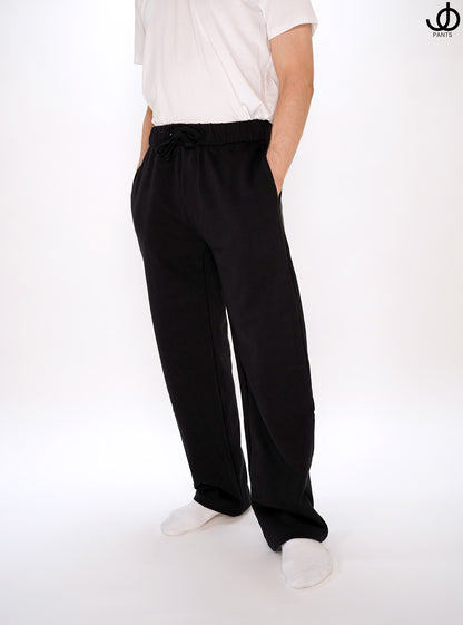JOpants JerkinJams Black Cotton Fleece