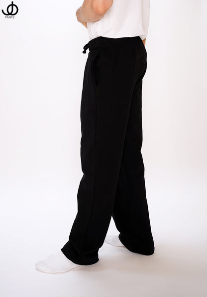 JOpants JerkinJams Black Cotton Fleece