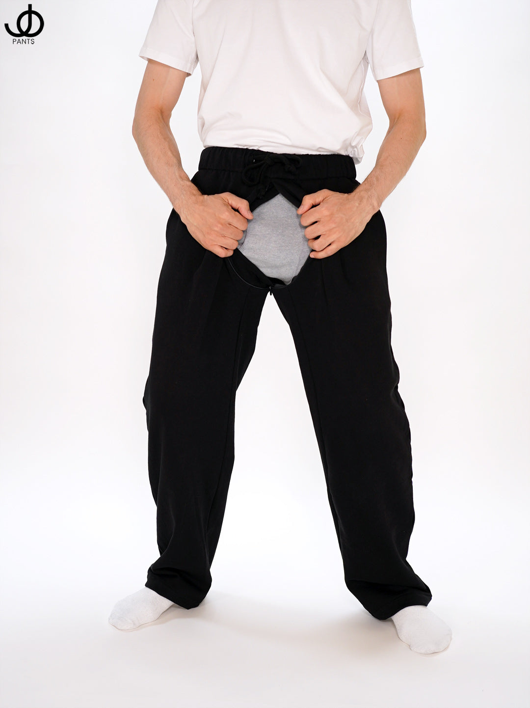 JOpants JerkinJams Black Cotton Fleece
