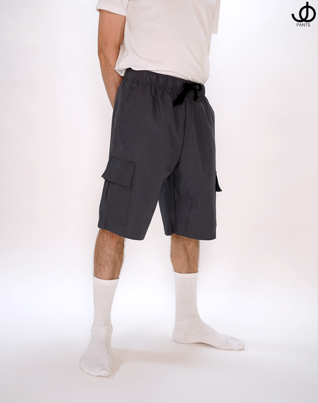 StrokinShorts Cargo Shorts Ash Gray Cotton