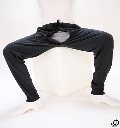 JOpants JackinJoggers Charcoal Gray Cotton Fleece