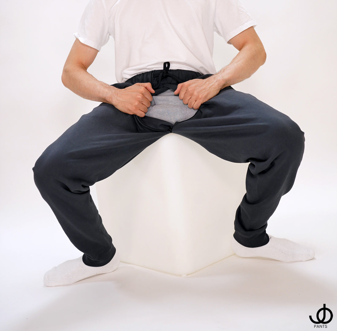 JOpants JackinJoggers Charcoal Gray Cotton Fleece