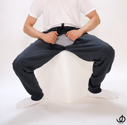 JOpants JackinJoggers Charcoal Gray Cotton Fleece