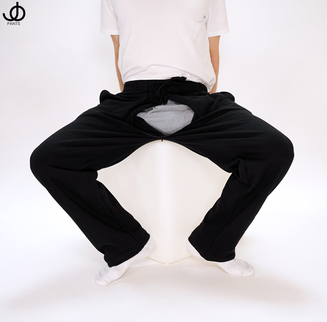JOpants JerkinJams Black Cotton Fleece