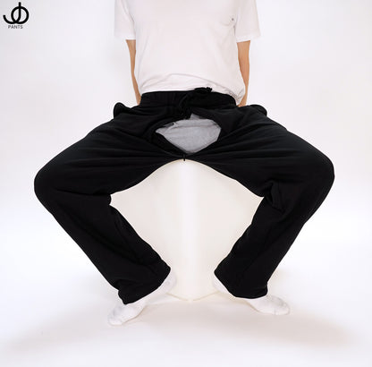 JOpants JerkinJams Black Cotton Fleece