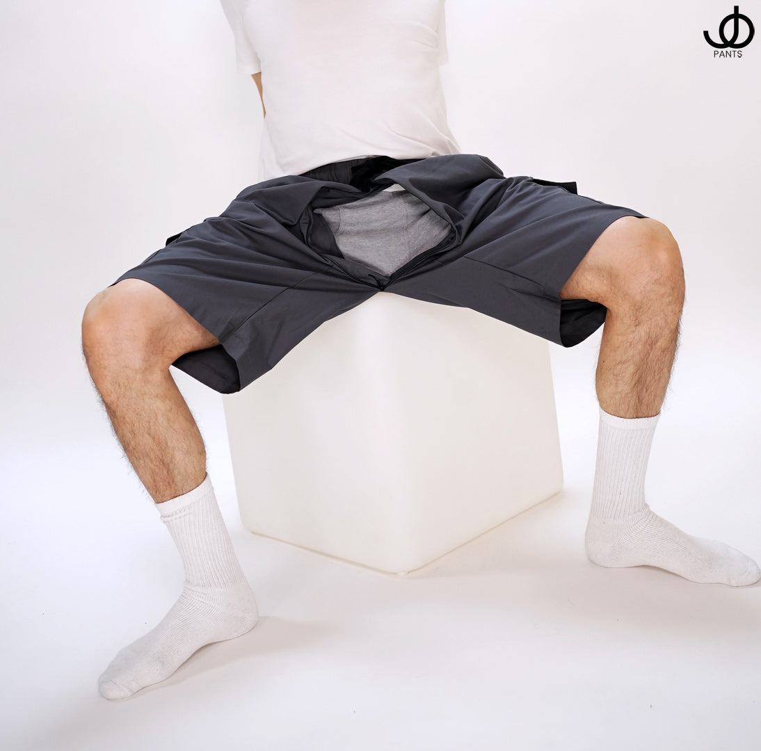 StrokinShorts Cargo Shorts Ash Gray Cotton
