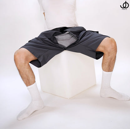 StrokinShorts Cargo Shorts Ash Gray Cotton